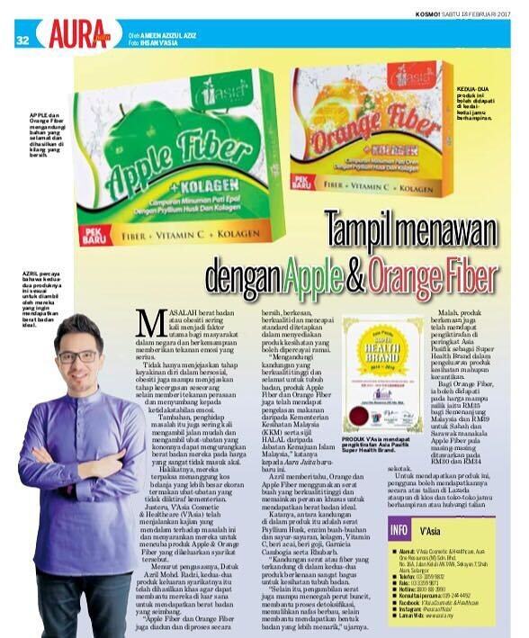 Vasia Apple Fibre Collagen Offer Rm18 Lazada