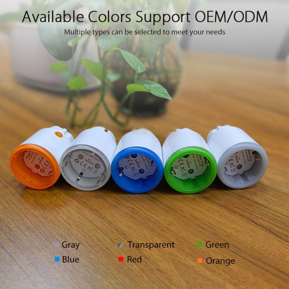 Tuya Smart Plug 16A Zigbee 3.0 EU Smart Socket with Power Monitoring Work with Alexa Google Assistant