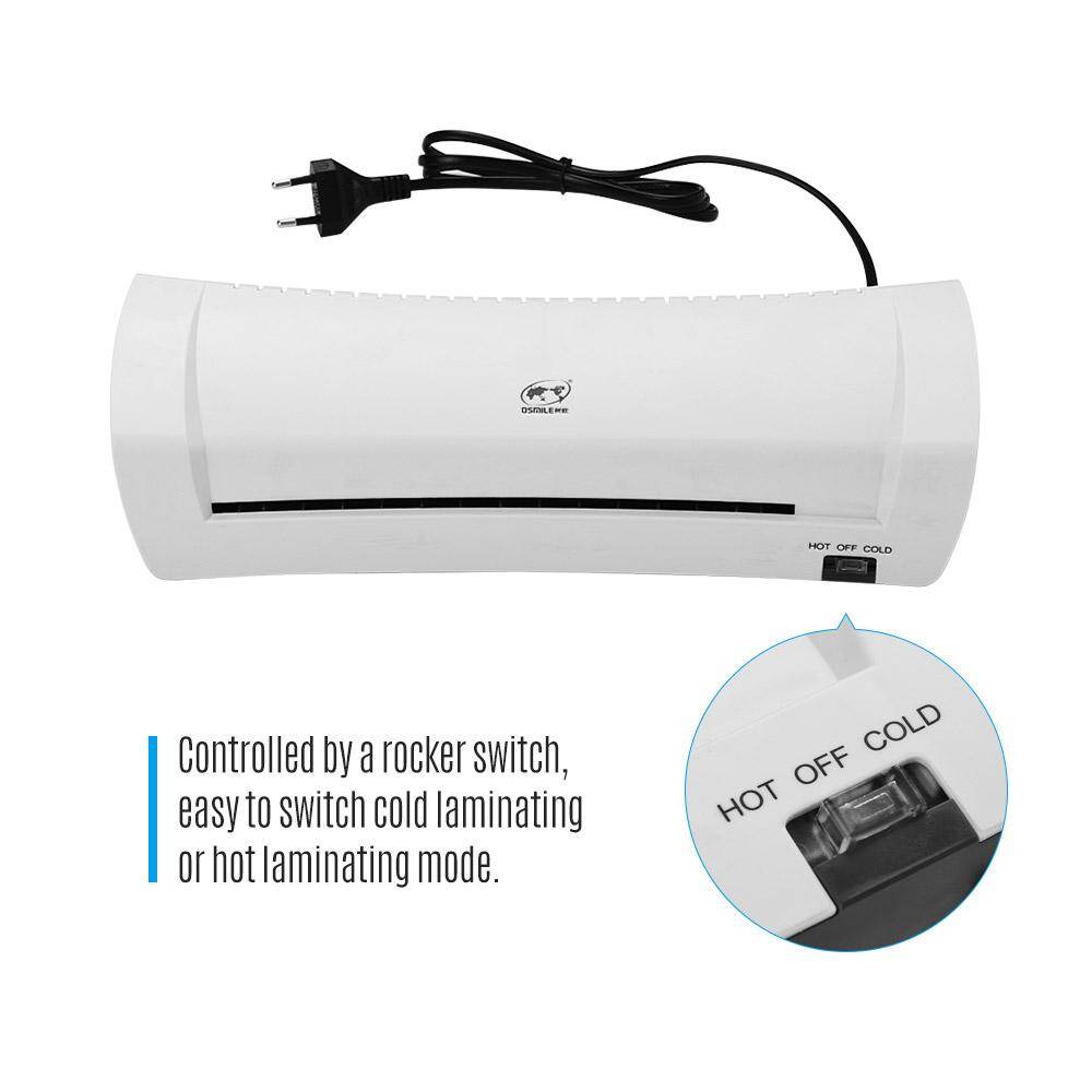 (Hàng Có Sẵn) Máy Ép OSMILE SL200 Máy Cán Nóng Và Lạnh Hai Con Lăn A4 Kích Thước Để Chụp Ảnh Tài Liệu Thẻ Tín Dụng Đồ Điện Tử Văn Phòng TrườNg Học Gia Đình
