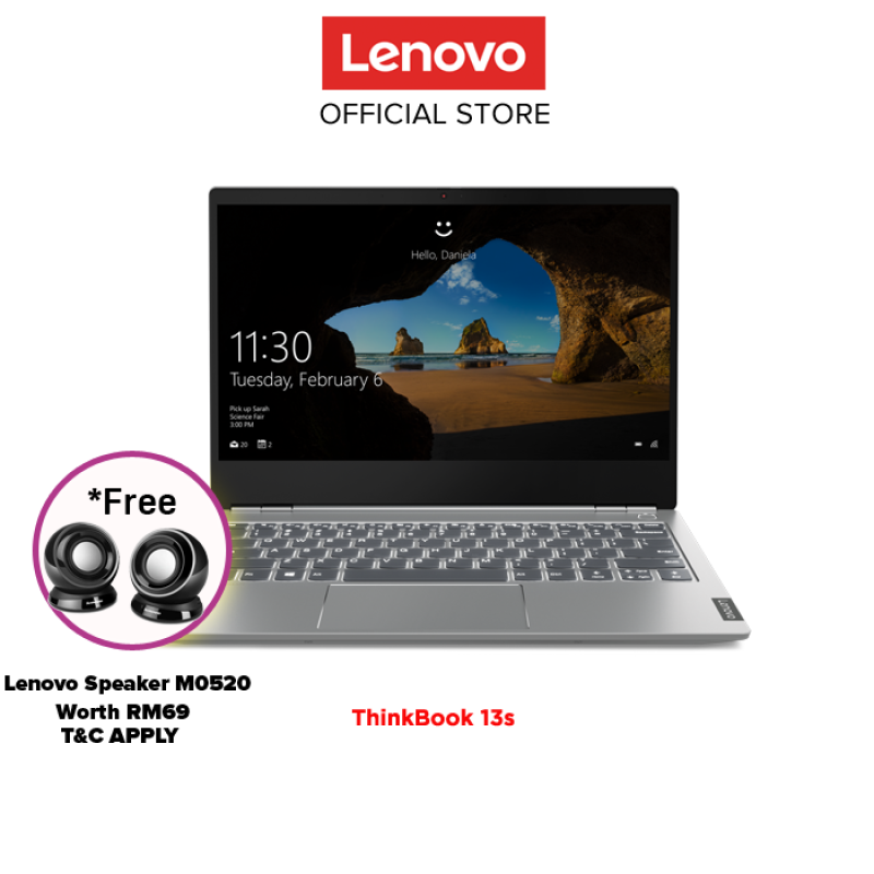 Lenovo Notebook Laptop ThinkBook 13s 20R900DYMJ / 20R900E0MJ 13.3 FHD/1YR WRTY [FREE: BACKPACK+MOUSE+3YR WRTY+SPEAKER (WHILE STOCK LAST) Malaysia