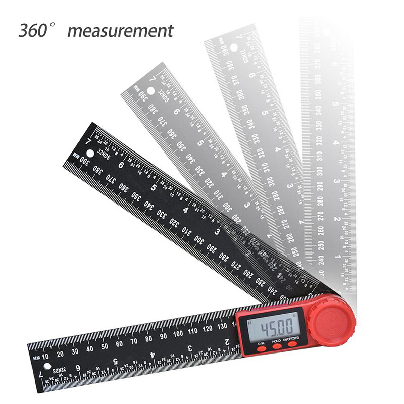 [Ready stock] KIPRUN 200mm Digital Protractor Ruler Inclinometer Goniometer Level Measuring Tool Electronic Angle Gauge Angle Ruler, 0-360