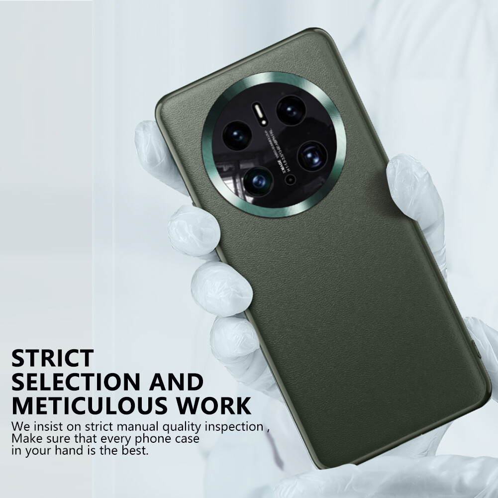 Leather Case for Huawei Mate 50 Pro Case Genuine Leather Shockproof Back Cover Hard Case Protective Capa for Mate 50E