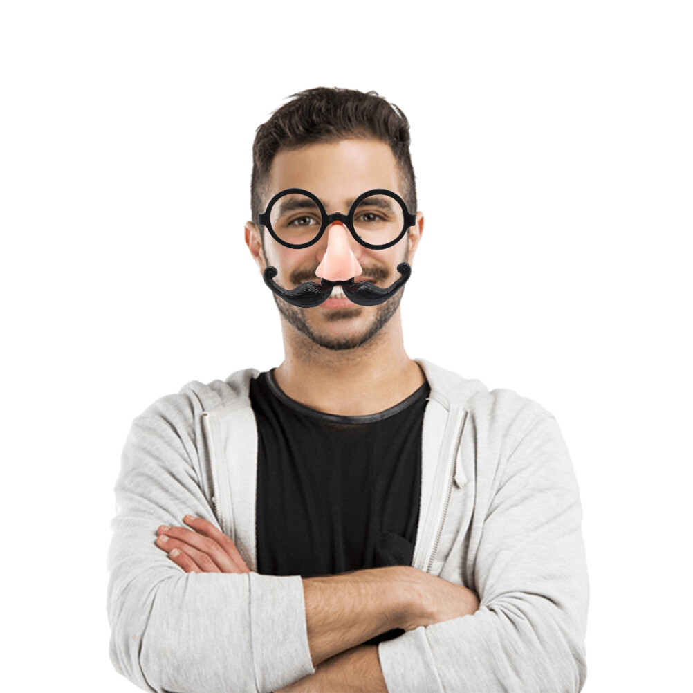 Clown Funny Glasses Big Nose and Beard Glasses Halloween Dress Up Props