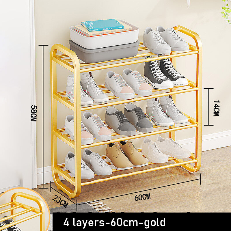 Shoe rack home dormitory door simple shoe rack multi-layer dustproof storage shoe cabinet small assembly shoe rack