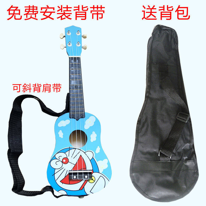 ukulele Wooden children beginner small guitar can play male and female baby wooden simulation guitar Malaysia