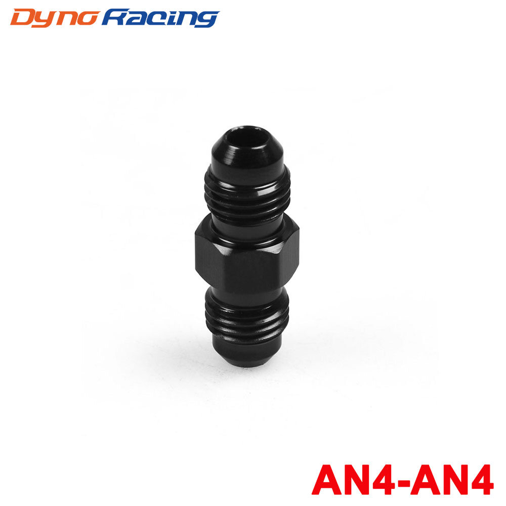 AN4 Male Flare To AN4 4AN Male Flare Union Coupler Oil Fuel Fitting Adapter Black