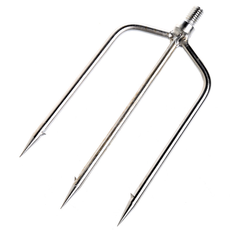 14cm Stainless Steel Prong Harpoon Fish Fork Fishing Accessory Tool