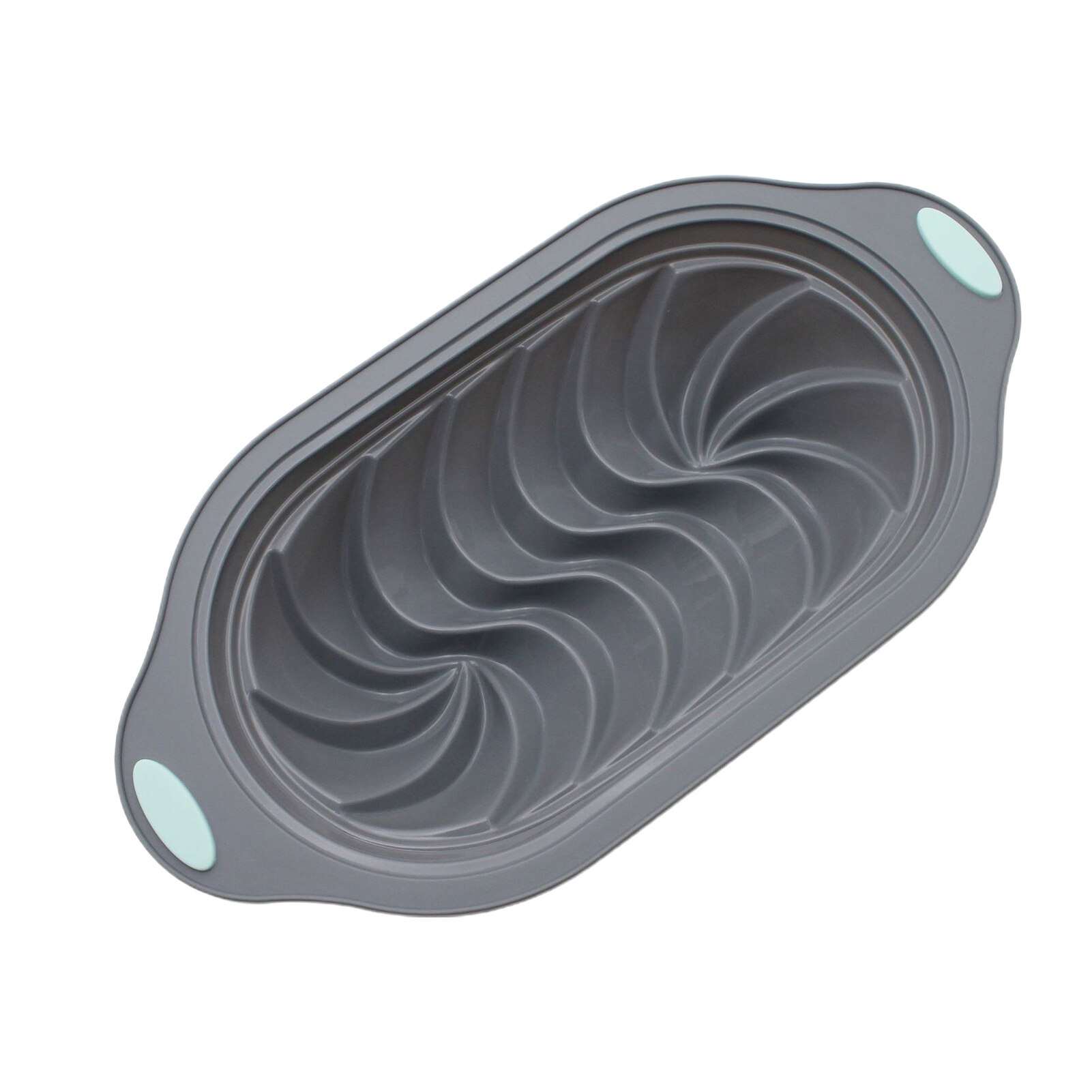 MOOREU Cake Pan Reusable Non-stick Easy to Clean Quick Demoulding High Temperature Resistant Make Cakes Toast Silicone Swirl Design Loaf Pan for Bakery Loaf Pan Easy