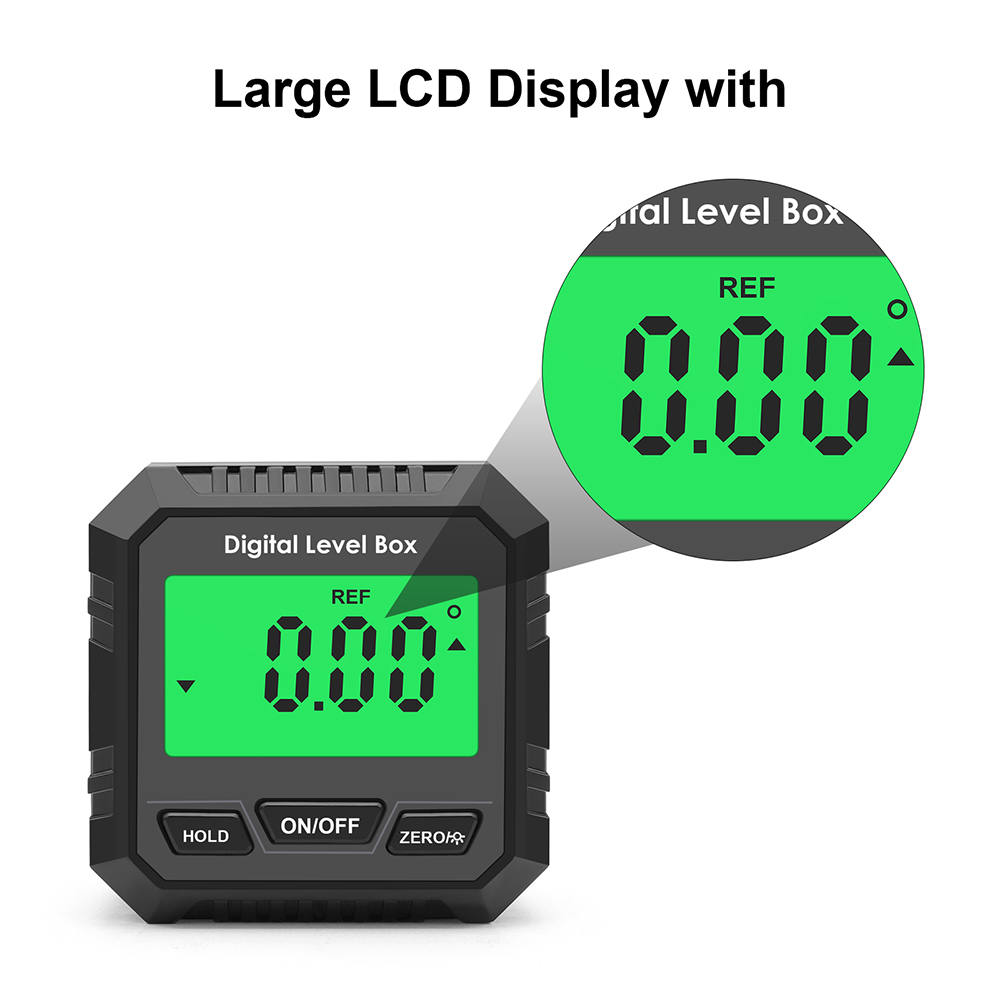 FocusAi  90 Degree Digital Protractor Inclinometer Level Meter Goniometer Measuring Inclinometer
