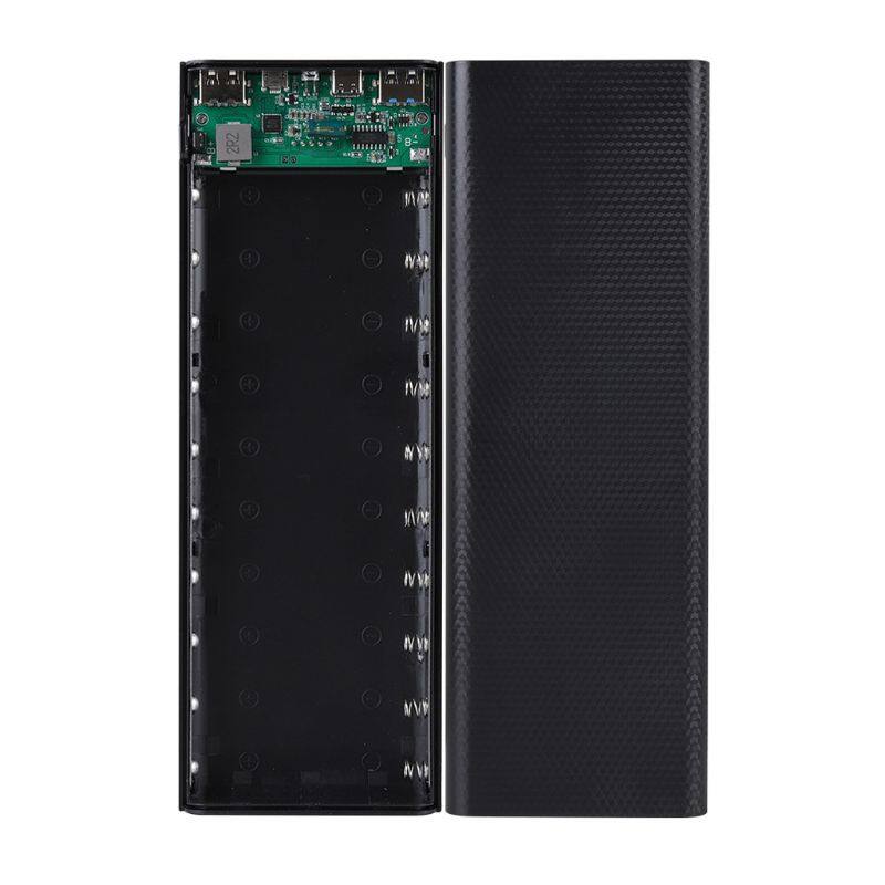 Qc3.0 10x18650 batteries diy power bank box holder for case fast charger for shell lcd display detachable mobile phone a