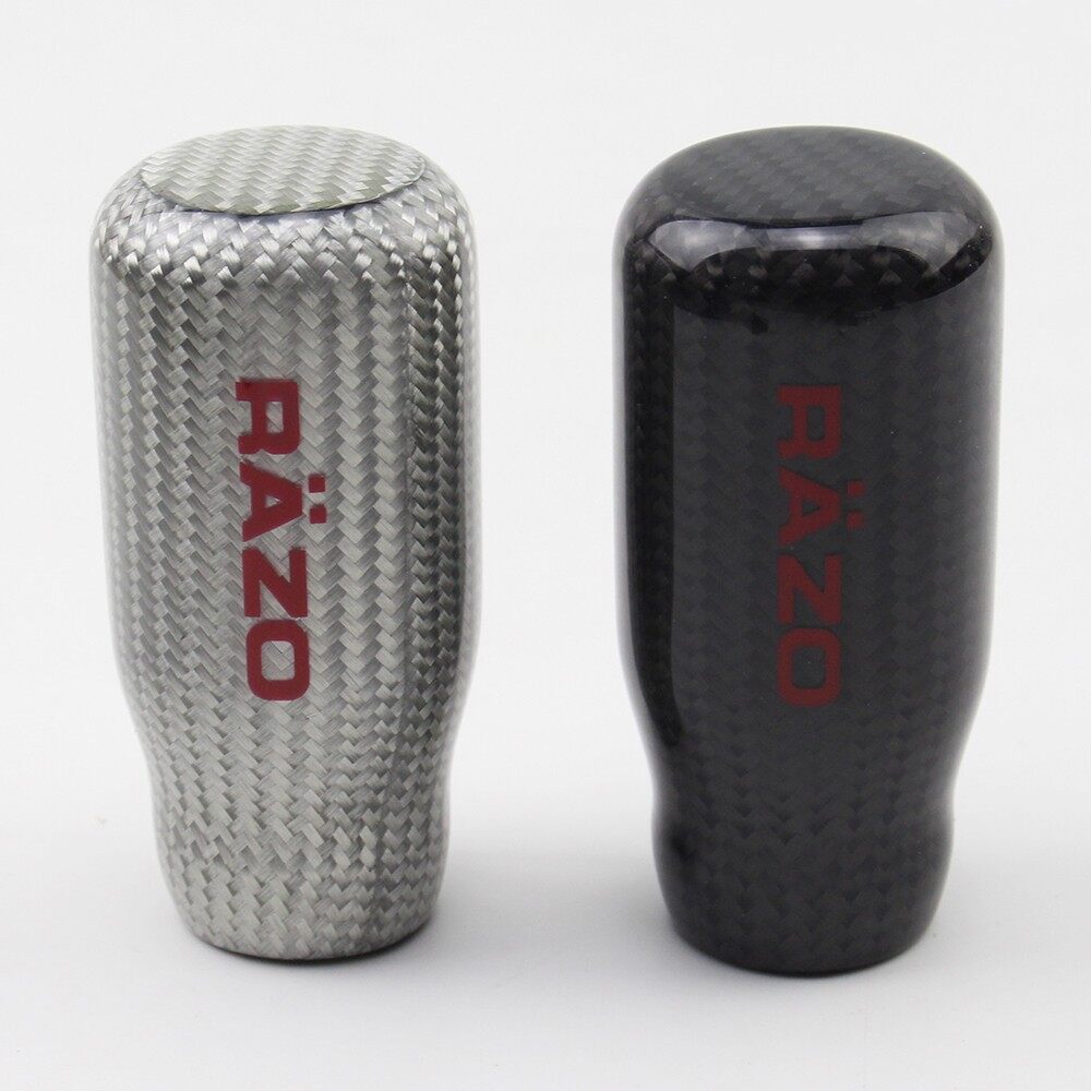 HYS Universal RAZO Racing Carbon Fiber Shift Knob Gear Shifter Knob