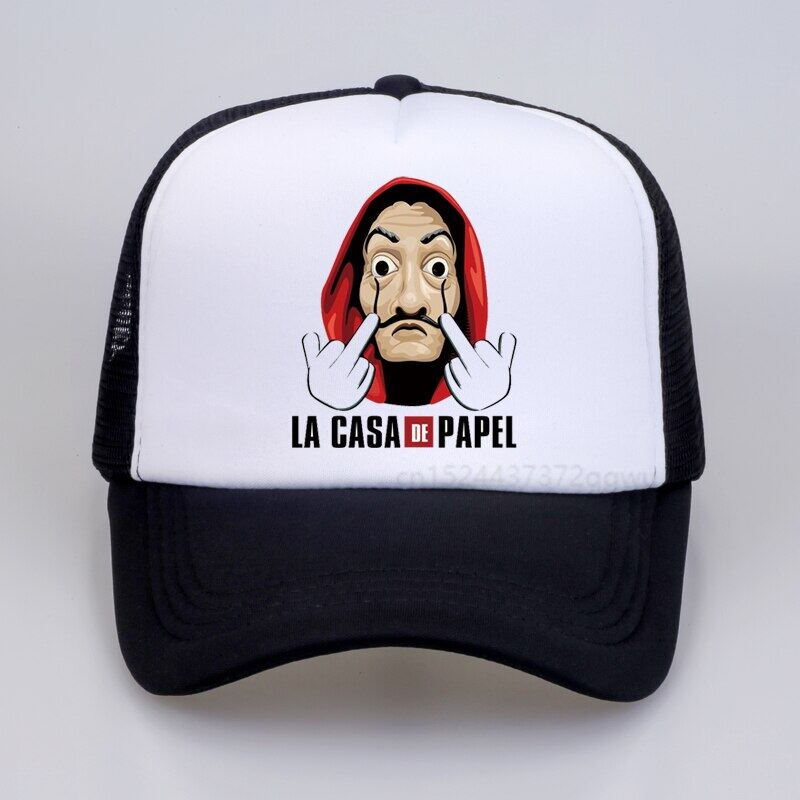 Mens Relaxed Snapback Hats La Casa De Papel Womens Bucket Sun Cap 