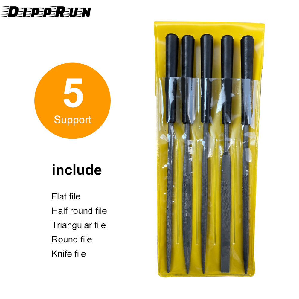 Dipprun 10 cái/5 cái mini Kim cương kim loại Bộ giũa Micro tròn dũa kim tam giác vuông phẳng Bộ Giũa Gỗ Đá ThủY Tinh đồ trang sức công cụ tập tin tốt cho thợ kim hoàn thủ công sở thích 3x140mm