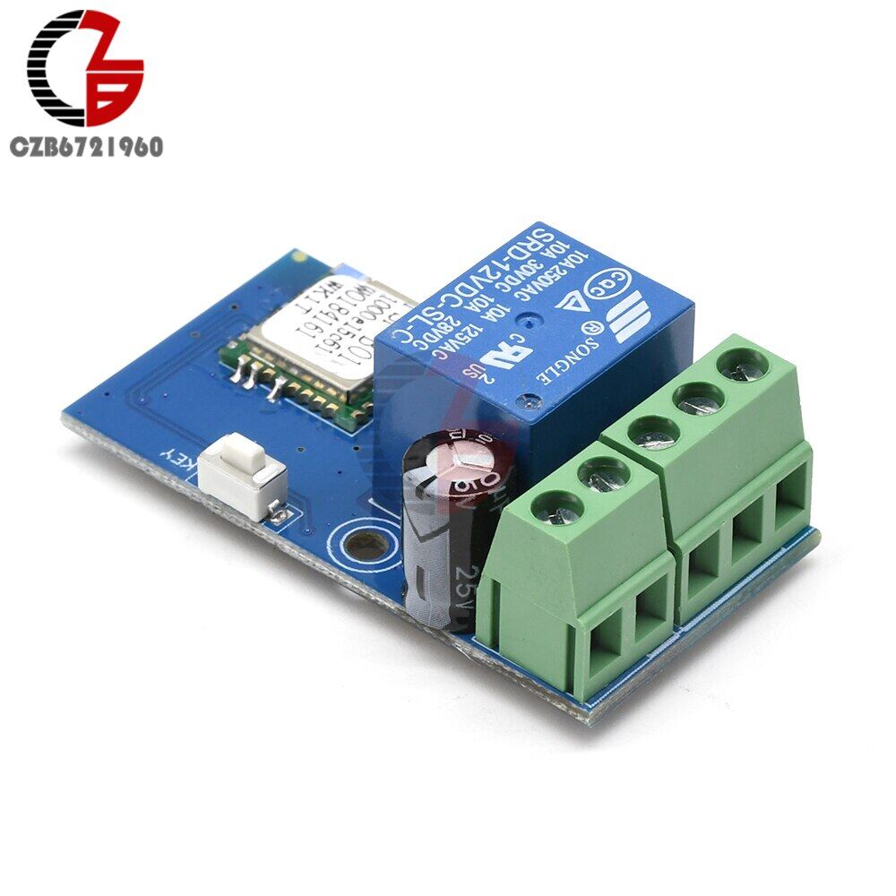 DC 12V Wireless Wifi Relay Switch Module Mobile Phone Control Timer Jog Mode Low Power For IOS Smart Home