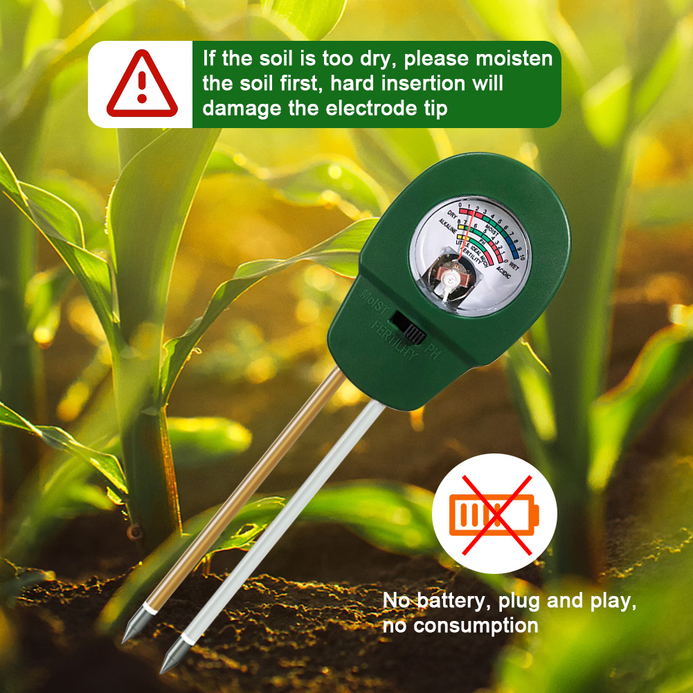 RCYAGO Máy Đo Phân Bón Đất 3 Trong 1 Máy Đo Độ PH Đất Máy Đo Độ PH Của Đất Máy Đo Độ PH Của Đất Cho Cây Trồng Hoa Trong Vườn