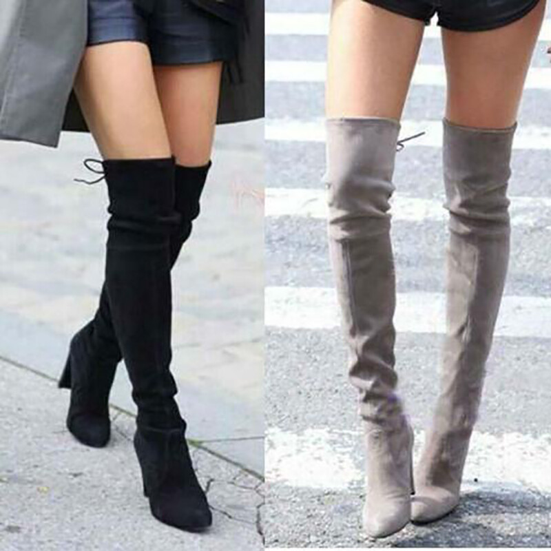 womens long black boots sale