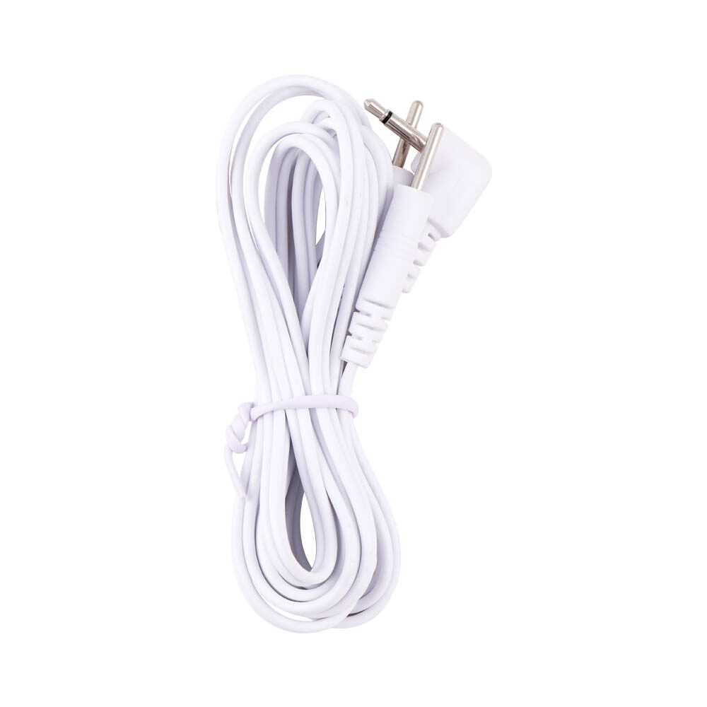 Suolaer 1pcs durable 2/4-way 2.5mm/3.5mm replacement electrode pads tens unit lead wires cable for tens ems standard 1.2m dc/button connection massager tools