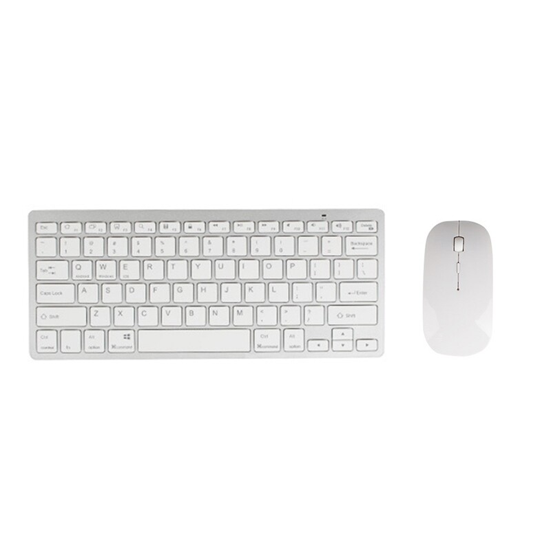 Ultra-Thin Bluetooth Keyboard 5.0 Mouse Bluetooth 5.2, Suitable for Android / IOS / Windows Support Bluetooth Devices
