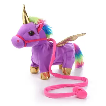 walking singing unicorn toy