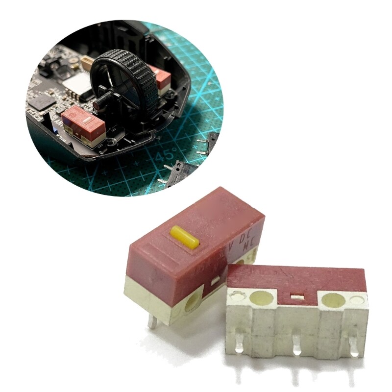 【New Arrival】 2/10Pcs Mouse Momentary Push Button Micro Limit Switch 3Pins 30Million for HUANO Silent Mouse Micro Switch