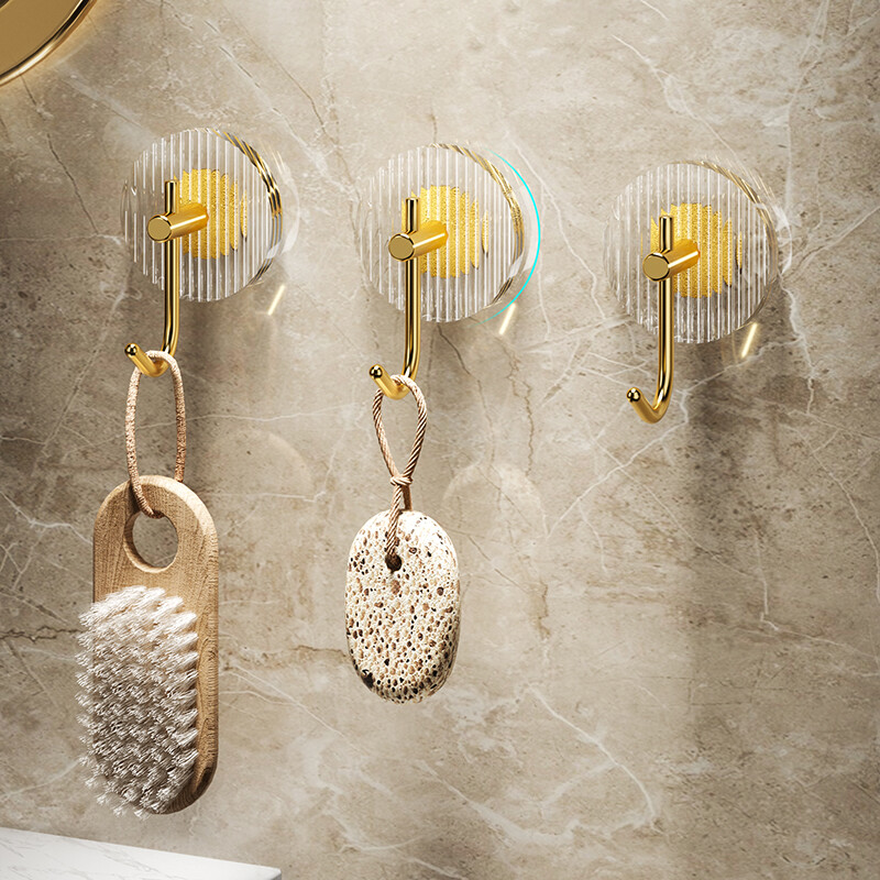 Luxury Wall Hook Self Adhesive Bathroom Kitchen Hooks Strong Adhesive Door Hook
