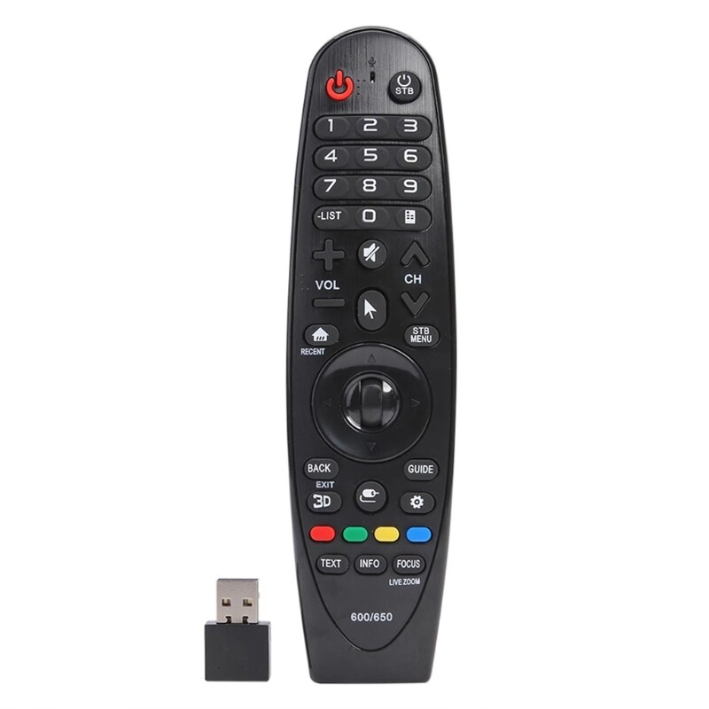 Universal Smart TV Remote Control with USB Receiver for LG- Magic Remote AN-MR600 AN-MR650 42LF652v
