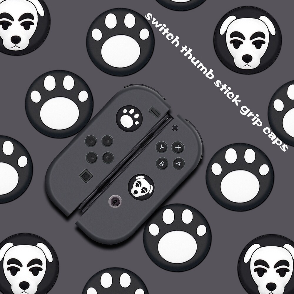 For Nintendo Switch / Lite Controller Cover Joystick Thumb Grrip Button Cap  Animal Crossing Joy Con Cases  NS Switch Lite Accessories