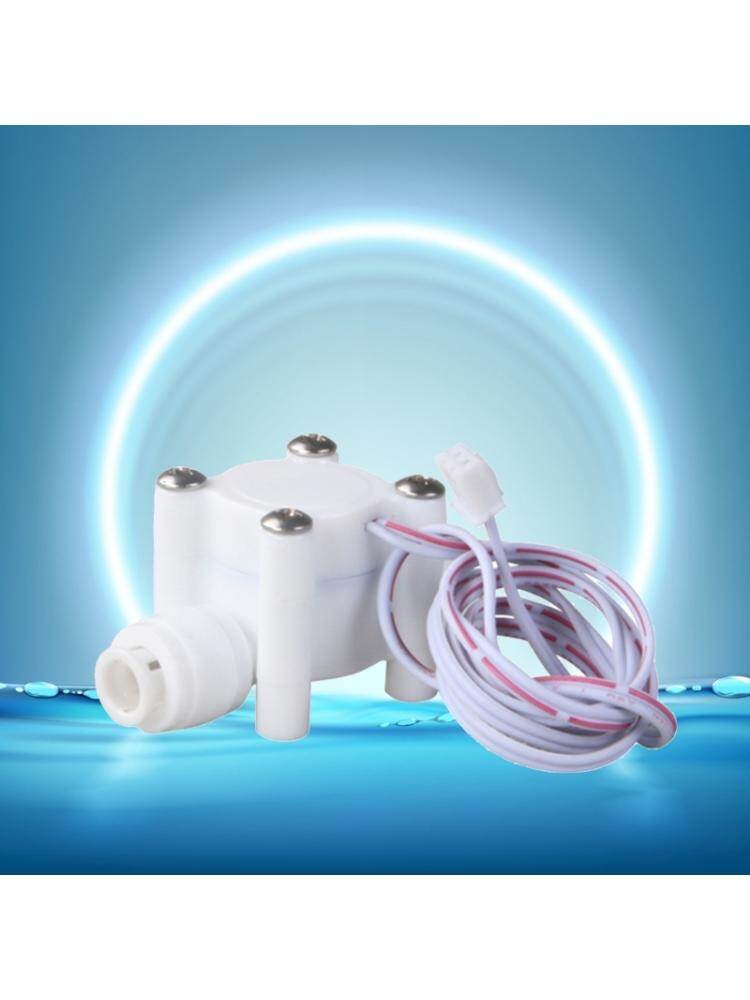 2 Points 1/4" Quick Plug Liquid Water Flow Sensor Water Flow Switch Control Flowmeter Counter 300ml/Min