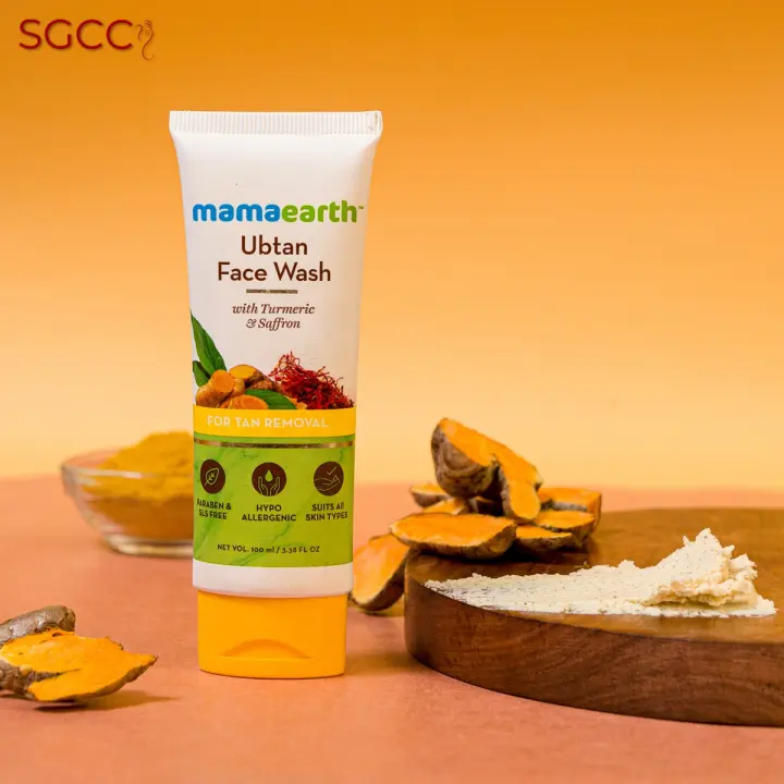 mamaearth face wash turmeric
