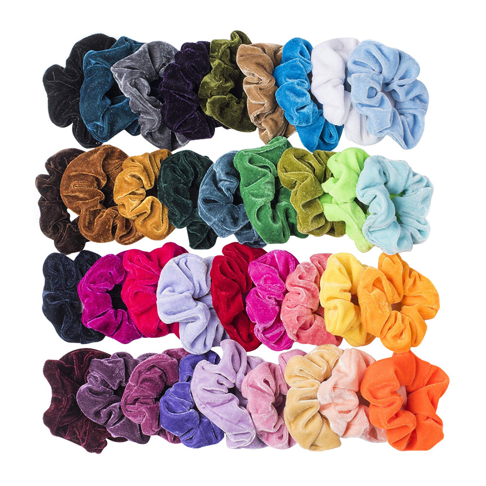 120pcs Elastic Rubber Band Black Women Hair Rope Ties Kids Ponytail Holder