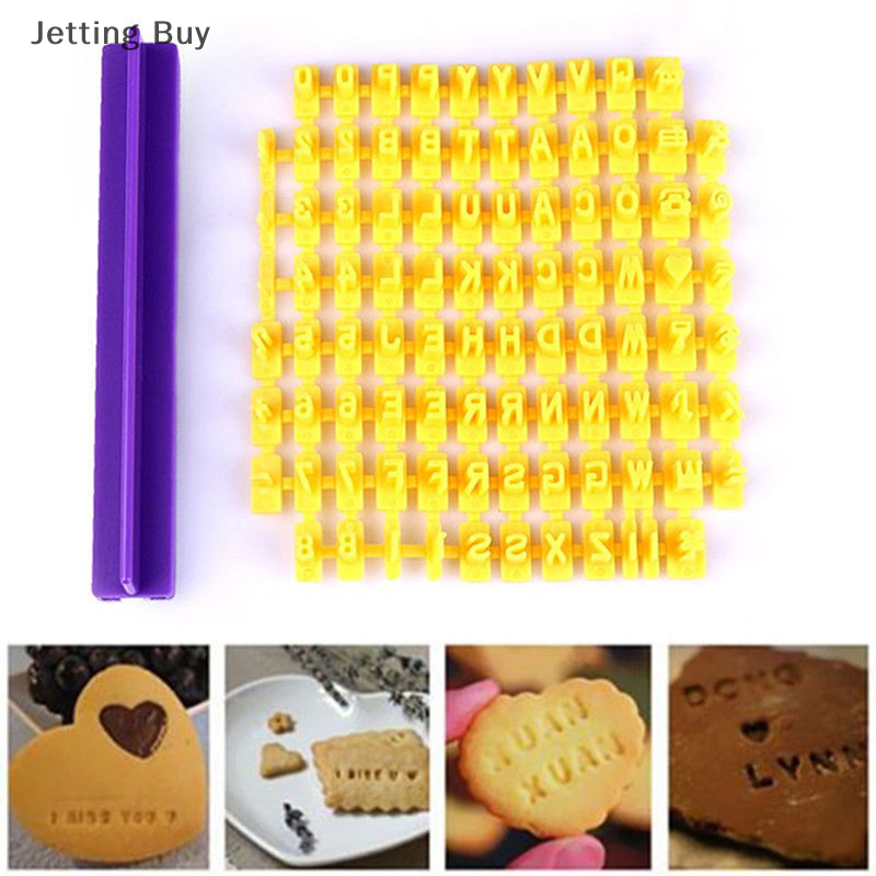 Flash Sale Alphabet Letter Number Biscuit Cookie Cutter Press Stamp Embosser Cake Mould