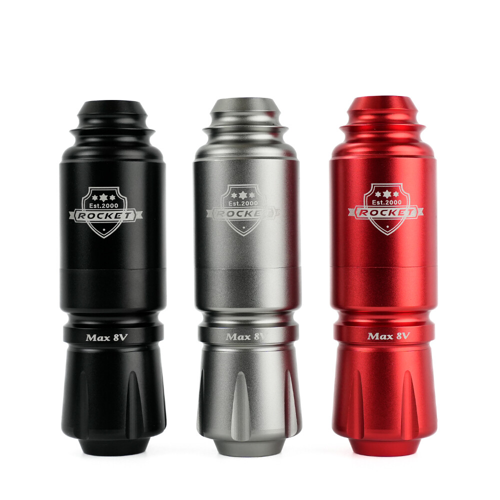 Tên lửa mini Máy Bút Tattoo Công suất lớn động cơ hiệu suất ổn định có thể điều chỉnh độ sâu Hộp mực RCA bút xoay máy xăm