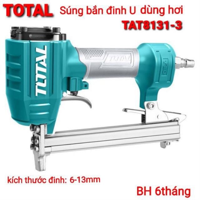 Súng bắn đinh u dùng khí nén total tat8131-3 máy bắn đinh u dùng hơi total