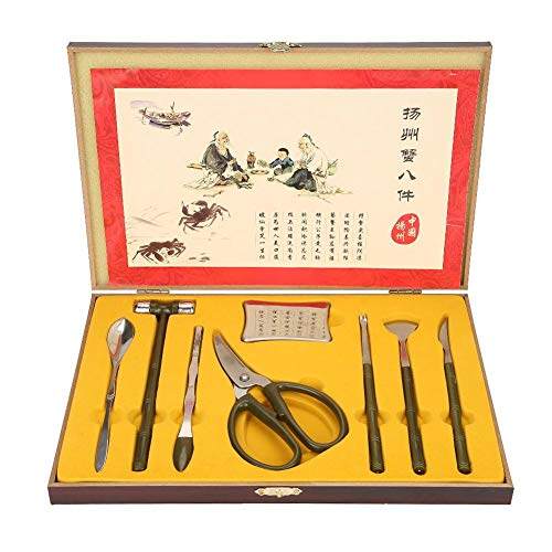 8PCS Lobster Crab Cracker Tools Stainless Steel Seafood Claw Tool Set Crab Crackers Set Gift Seafood Set