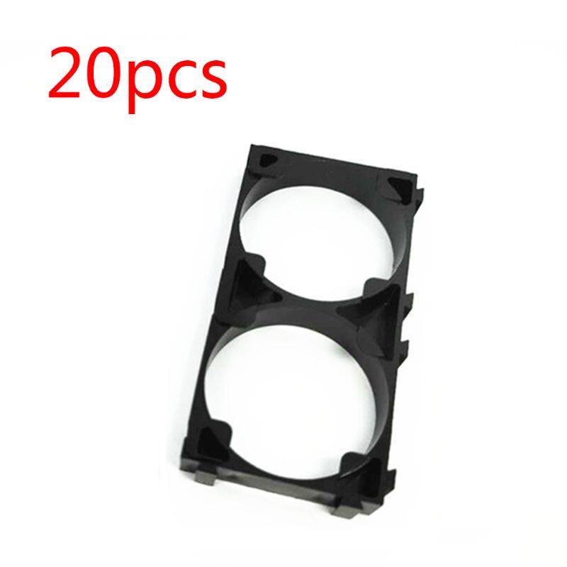 20PCS 32650 1x2Battery Holder Safety Anti Vibration Plastic Cell Brackets for 32650 Batteries Pack