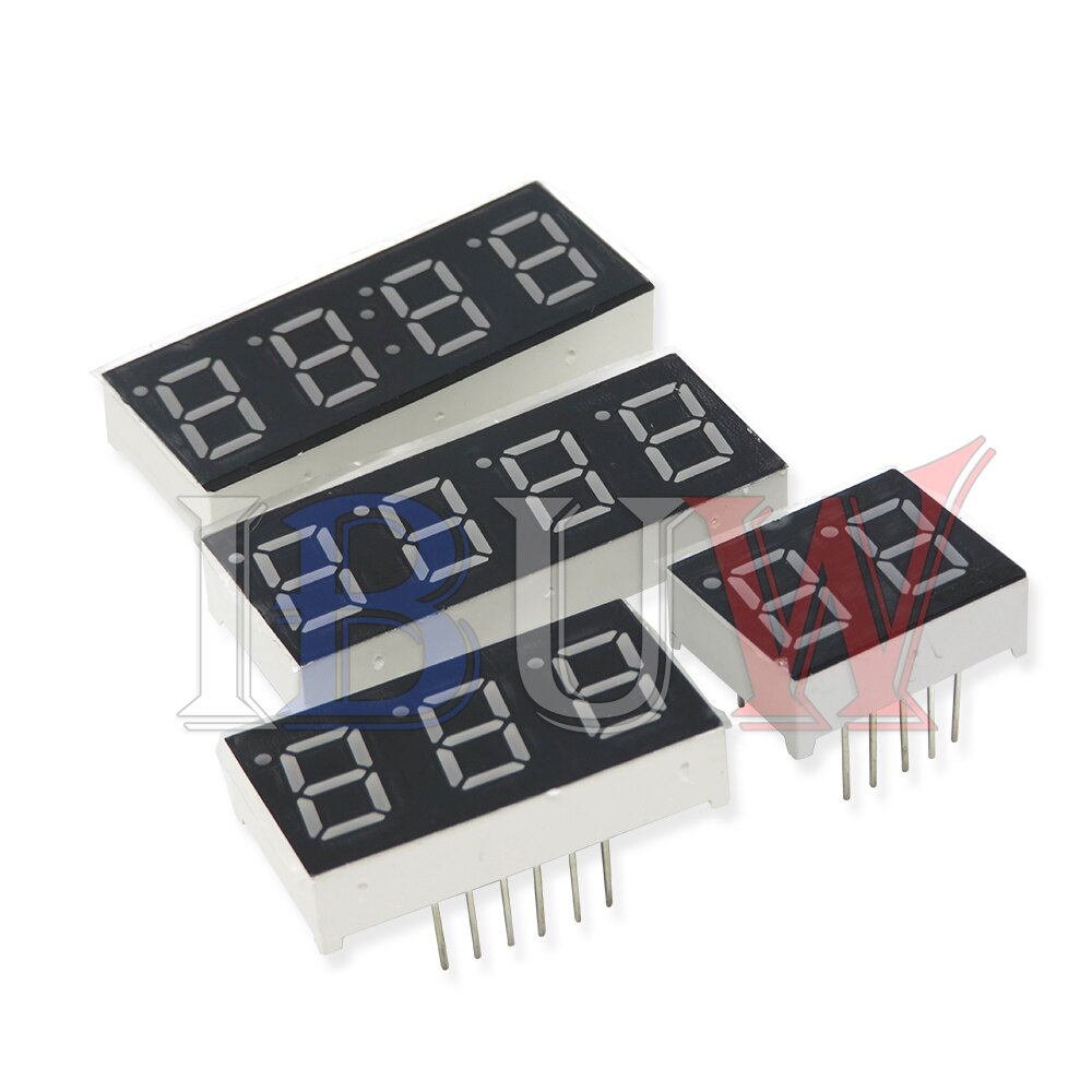 5PCS 0.36inch LED display 7 Segment 1 Bit/2 Bit/3 Bit/4 Bit Digit Tube Red Common Cathode / Anode Digital 0.36 inch led