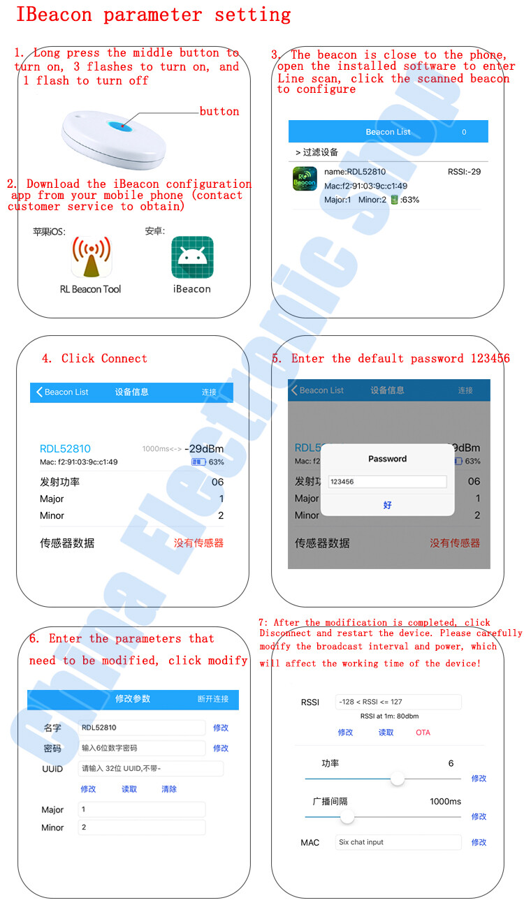 Nrf51822 Bluetooth mô-đun không dây BLE 4.2 ibeacon mô-đun cho ibeacon trạm cơ sở mô-đun định vị