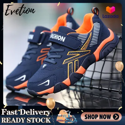 Evetion Kids Shoes For Boys Girls Leather Sneakers Children Kids Sport Shoes Velcro Children's Casual Shoes Children's School Sports Shoes Running Shoes (size:29-40)