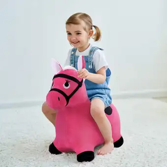 plush jumping horse