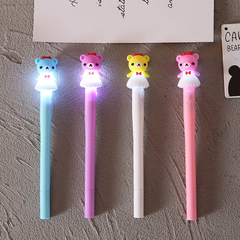 Creative Boxed 4-Piece Glow Pen Set Stationery Set Pen