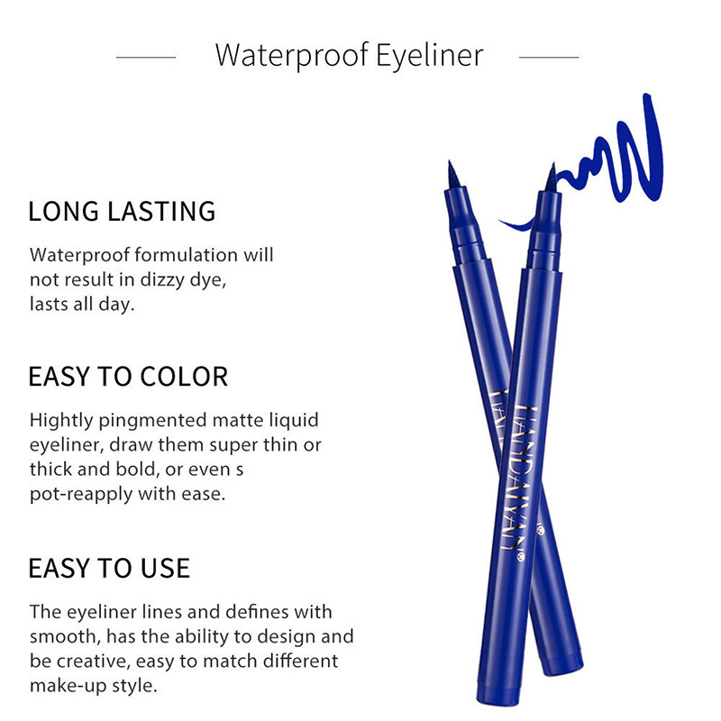 12 Cái/Bộ Bút Kẻ Mắt Dạng Lỏng Bút Kẻ Mắt Màu MatteWaterproofLong Lasting