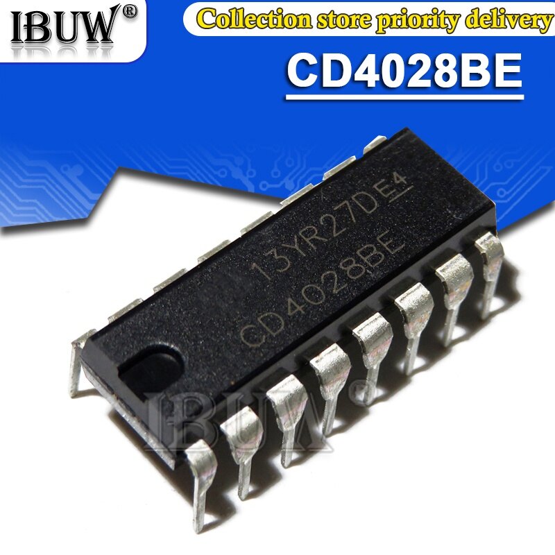 10 chiếc chip logic nhúng cd4028bp DIP16 cd4028