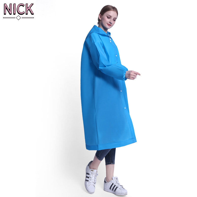 NICK Adult raincoat，Thicken Outdoor Travel Fashion Lightweight Hooded Adult Raincoat