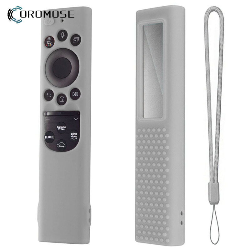 Smart Tv Remote Control Case Silicone Anti-slip Cover Compatible For 2022 Samsung Tm2280ecobn59 Solar Remote Control