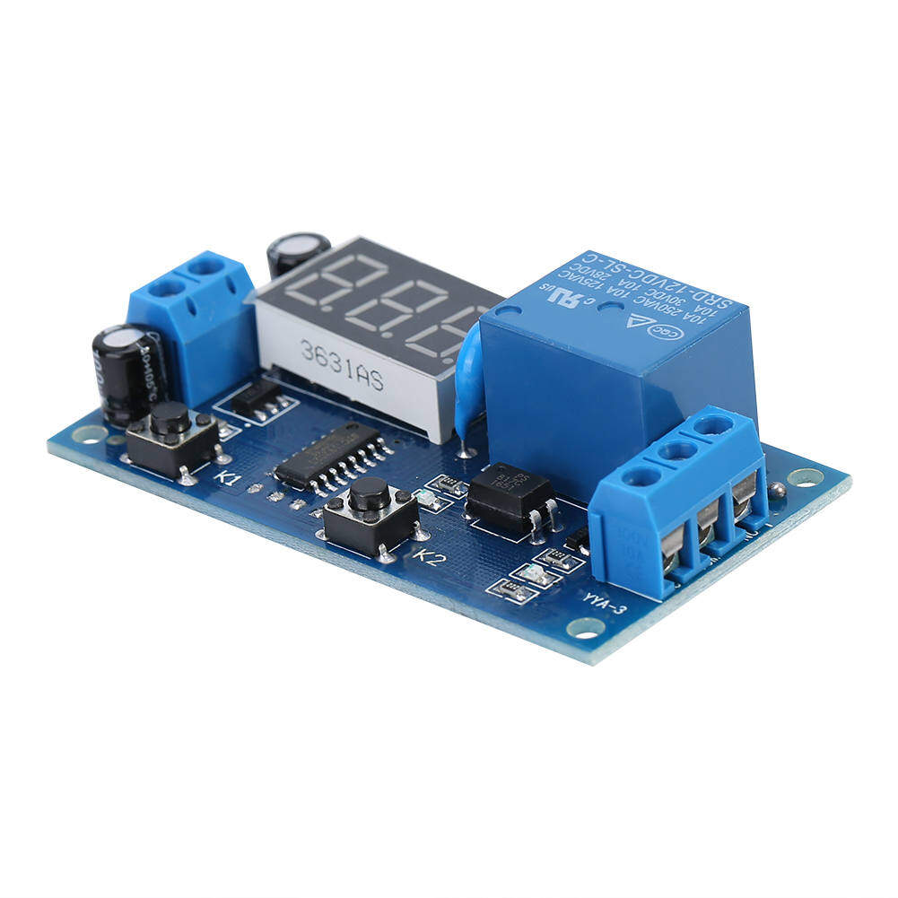 DC 12V Cycle Delay Timer Timer Module Switch Adjustable Relay Module Board Infinite Loop with LED Display