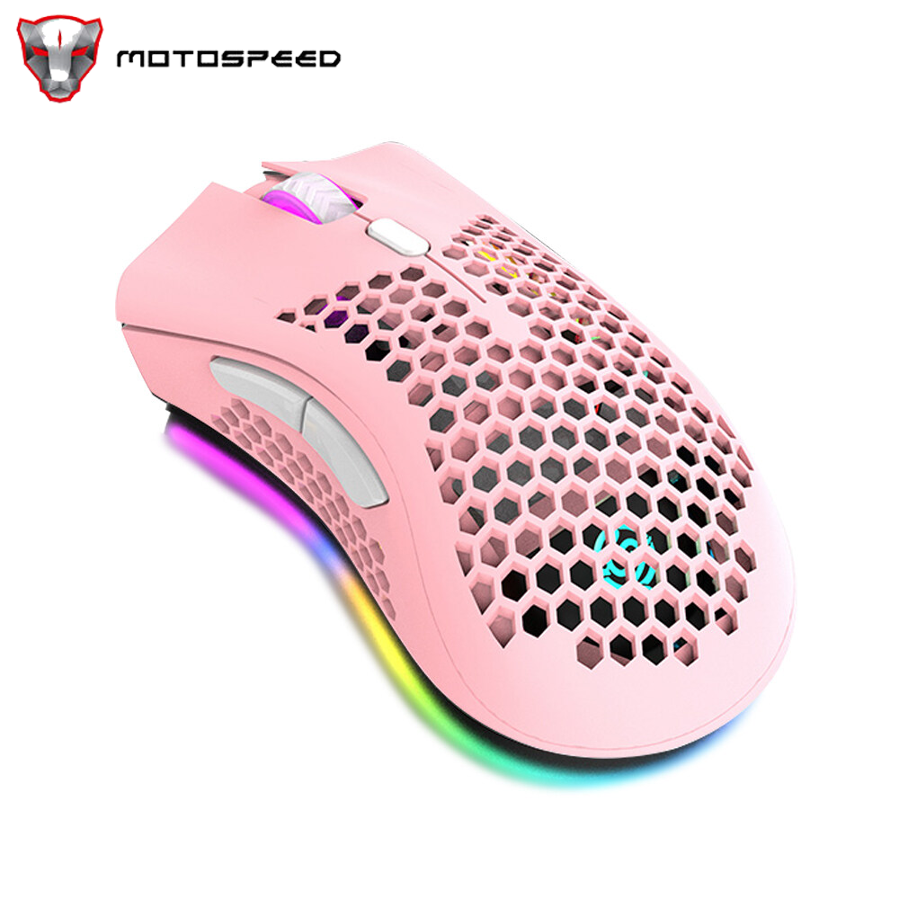 Wirelessly Mouse with USB Receiver Plug Ergonomic Optical RGB Illuminated Mouse 3 Levels DPI with Scroll Wheel 2 Thumb Buttons Built-in 400mAh High Capacity Rechargeable Batterys Cell for Laptop Computers E-sports Portable