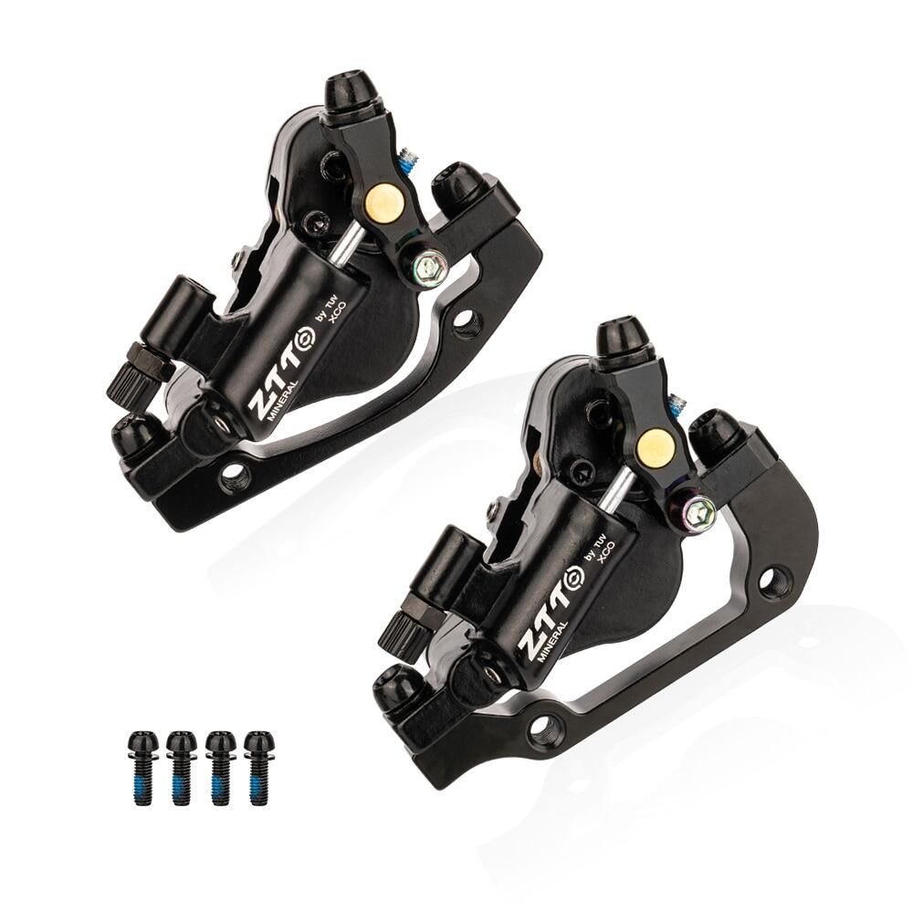 ZTTO MTB Line Pulling Road Bike Hydraulic Disc Brake Calipers Front Rear Cable Control Bicycle Oil Brake Rotor