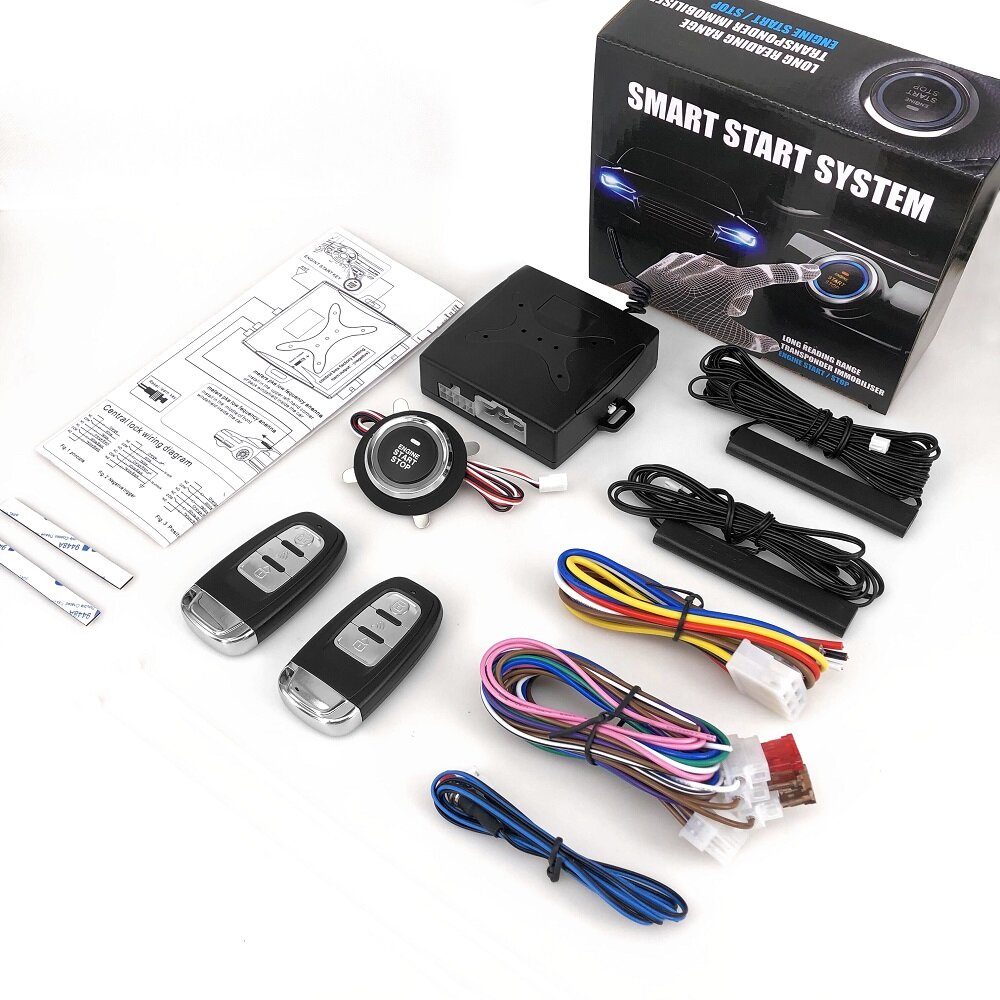 Manlubao SQ8807 Smart Carl alarm remote push start system keyless entry