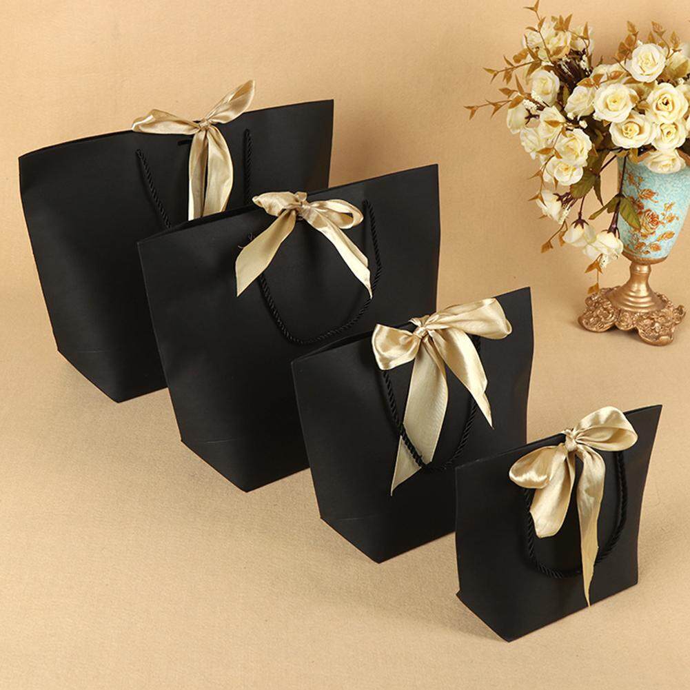 5//10//20x Cross Stripe Paper Party Loot Handles Bags Wedding Birthday Gift Bags