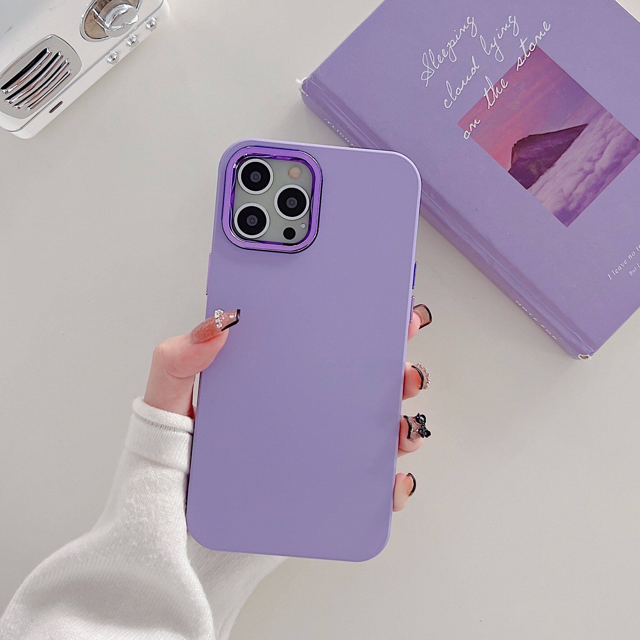 electroplate camera soft silicone phone case for iphone 14 pro max iphone 11 12 pro max iphone 13 pro max anti fall phone casing cover